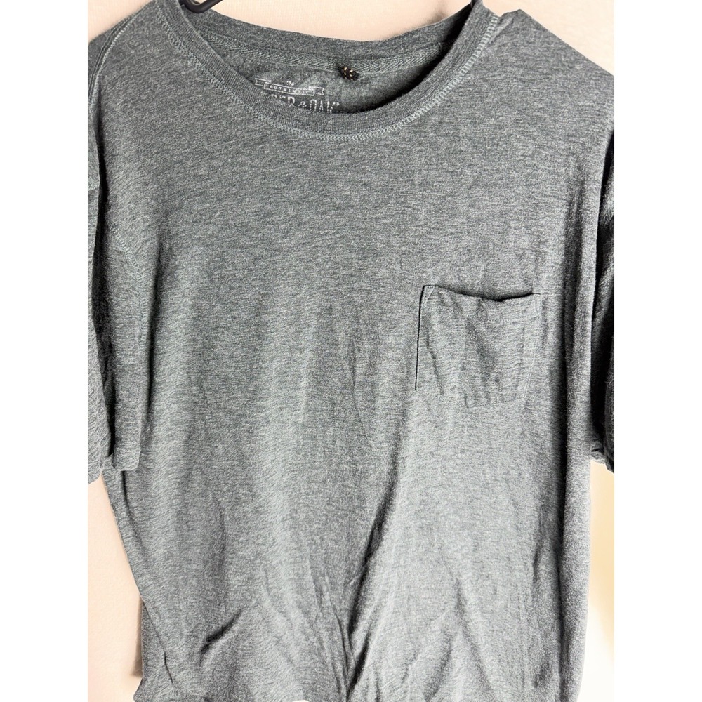 Copper & Oak T-Shirt Mens Pocket Tee Heather Green Gray Authentic Supply Co
